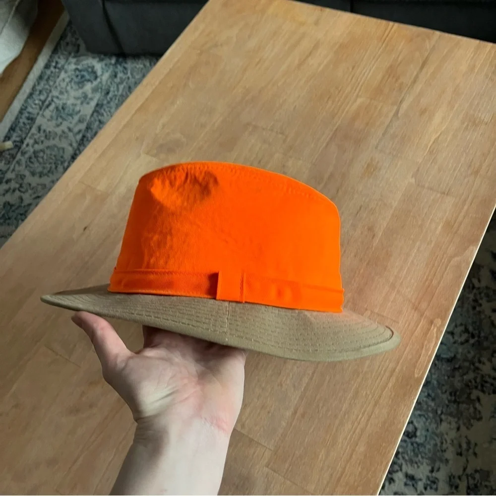 Outdoor Cap Bright Orange and Tan Hat Hunting Hat
